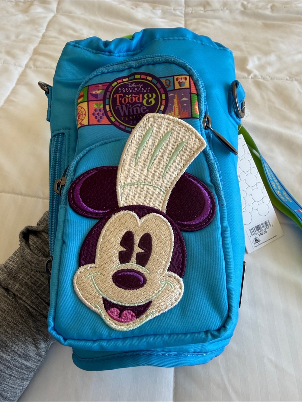Disney Teal Mickey Food and Wine insulated Bag